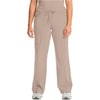 khaki - Straight Leg Drawstring Pant