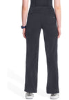 Pewter - Women's Straight Leg Drawstring Scrub Pants – Petite (Back)