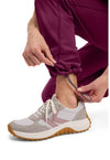 Wine - Women's Straight Leg Drawstring Scrub Pants – Petite (View 3)