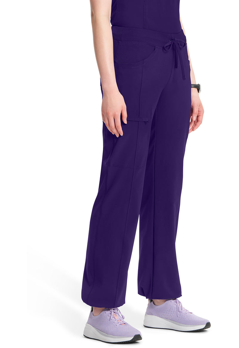 Grape - Women's Straight Leg Drawstring Scrub Pants – Tall (View 4)