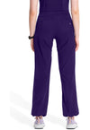 Grape - Women's Straight Leg Drawstring Scrub Pants – Tall (Back)