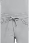 Grey - Women's Straight Leg Drawstring Scrub Pants – Tall (View 2)