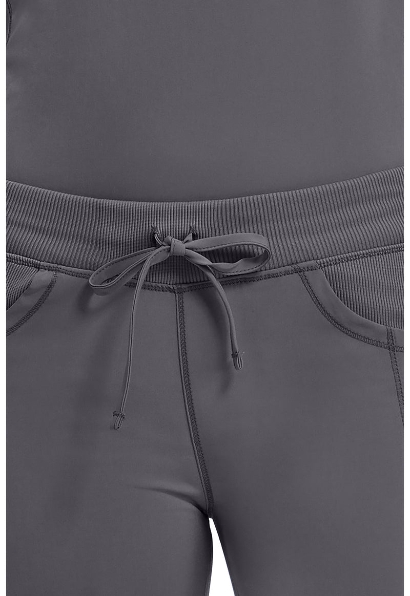 Pewter - Women's Straight Leg Drawstring Scrub Pants – Tall (View 2)