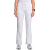 white - Straight Leg Drawstring Pant