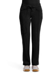 Black - Cherokee IN Infinity Women Scrub Pants - Front View