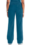 Caribbean Blue - Cherokee IN Infinity Women Scrub Pants - Back View