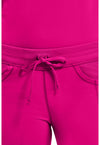 Carmine Pink - Women's Straight Leg Drawstring Scrub Pants – Regular (View 2)