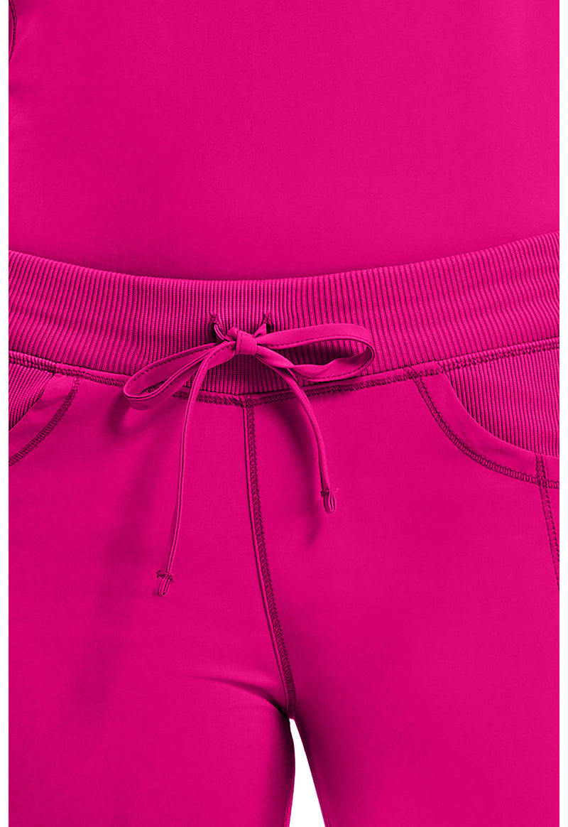 Carmine Pink - Women's Straight Leg Drawstring Scrub Pants – Regular (View 2)