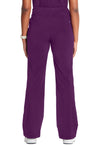 Eggplant - Cherokee IN Infinity Women Scrub Pants - Back View