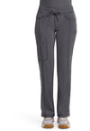 Pewter - Cherokee IN Infinity Women Scrub Pants - Front View