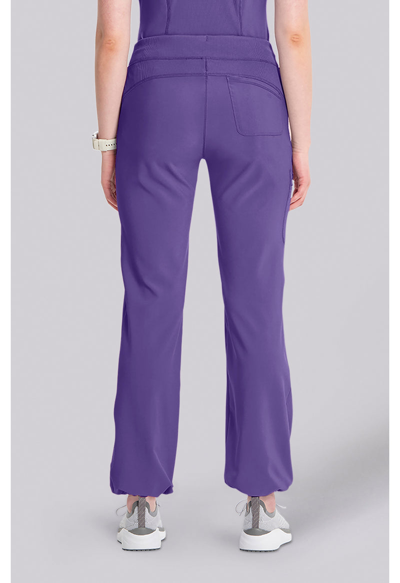 PRETTY N PURPLE - Cherokee IN Infinity Women Scrub Pants - Back View