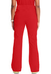 Red - Cherokee IN Infinity Women Scrub Pants - Back View