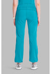 Scuba Blue - Cherokee IN Infinity Women Scrub Pants - Back View