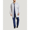 White - White Cross Men's Lab Coats - Front View
