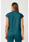 Caribbean - Healing Hands Purple Label Women Scrub Top - Back View