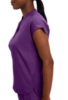 Eggplant - Women's Journey Scrub Top (View 2)