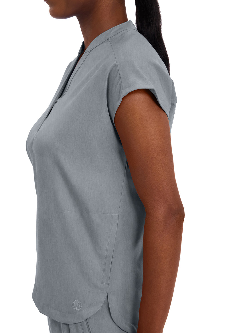 Heather Gray - Women's Journey Scrub Top (View 2)