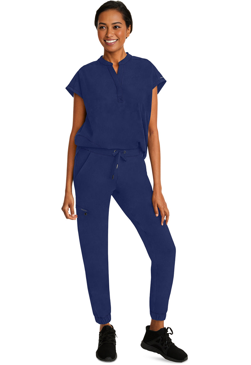 Navy - Women's Journey Scrub Top (View 3)