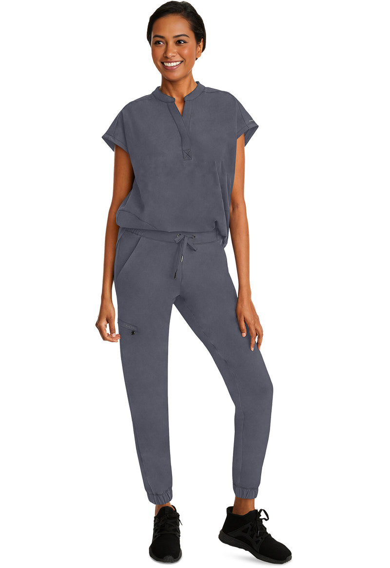 Pewter - Women's Journey Scrub Top (View 3)