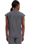 Pewter - Healing Hands Purple Label Women Scrub Top - Back View
