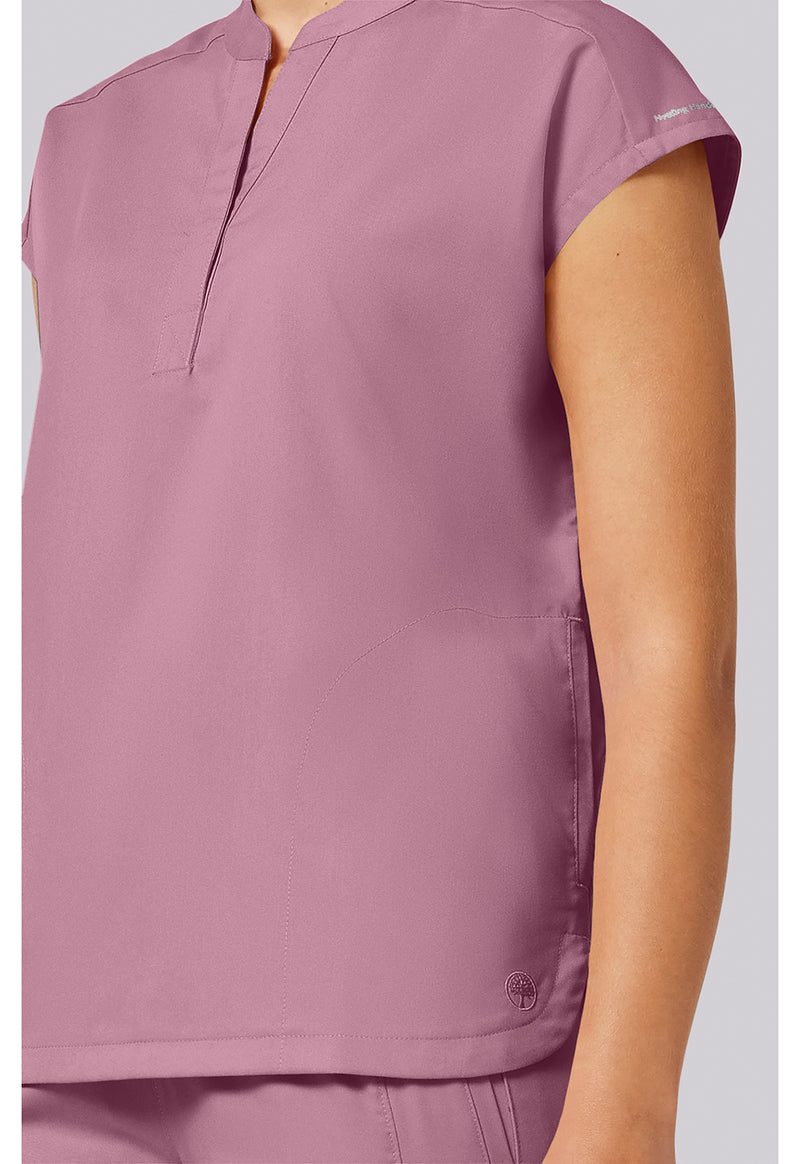 Powder Puff Pink - Women's Journey Scrub Top (View 4)