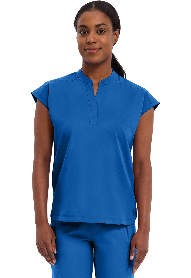 Royal - Healing Hands Purple Label Women Scrub Top - Front View