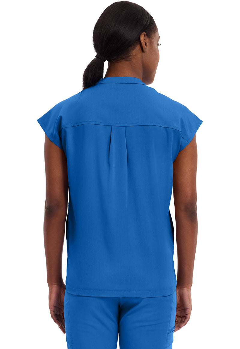 Royal - Healing Hands Purple Label Women Scrub Top - Back View