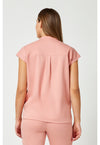 Velvet Peach - Healing Hands Purple Label Women Scrub Top - Back View