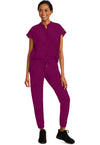 Wine - Women's Journey Scrub Top (View 3)