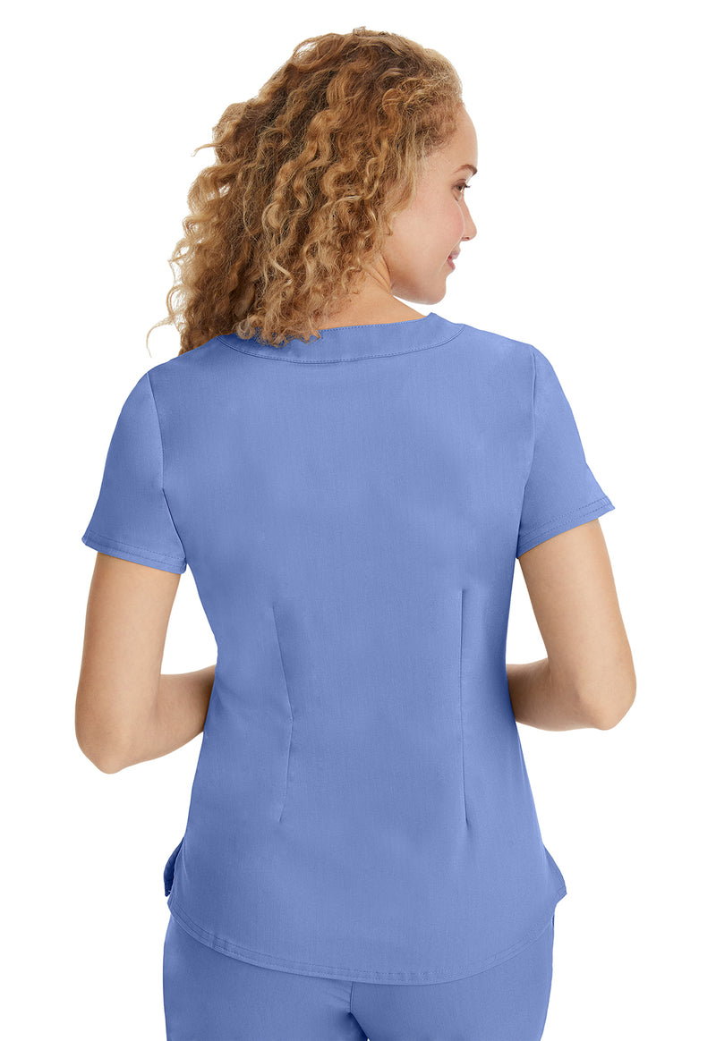 CEIL - Healing Hands Purple Label Women Scrub Top - Back View