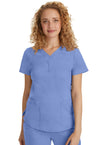 CEIL - Healing Hands Purple Label Women Scrub Top - Front View