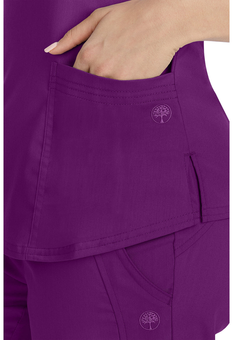 Eggplant - Women's Jane Scrub Top (View 2)