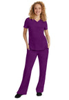 Eggplant - Women's Jane Scrub Top (View 3)
