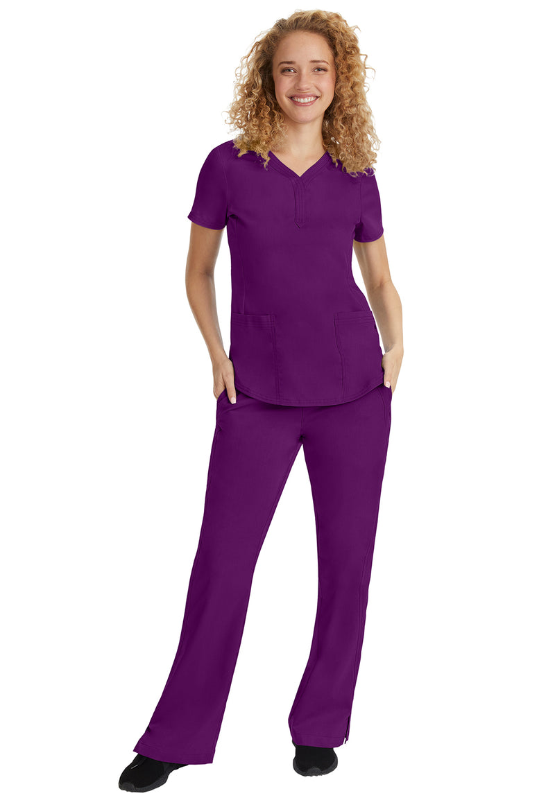 Eggplant - Women's Jane Scrub Top (View 3)