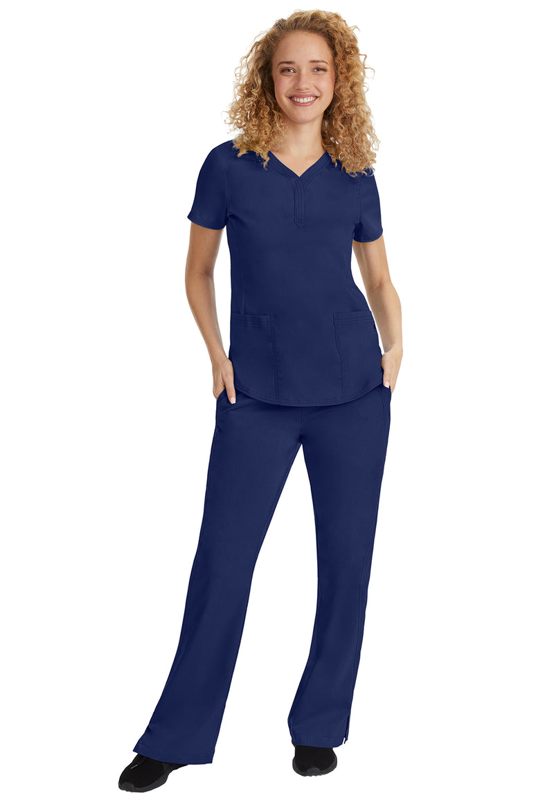 Navy - Women's Jane Scrub Top (View 3)