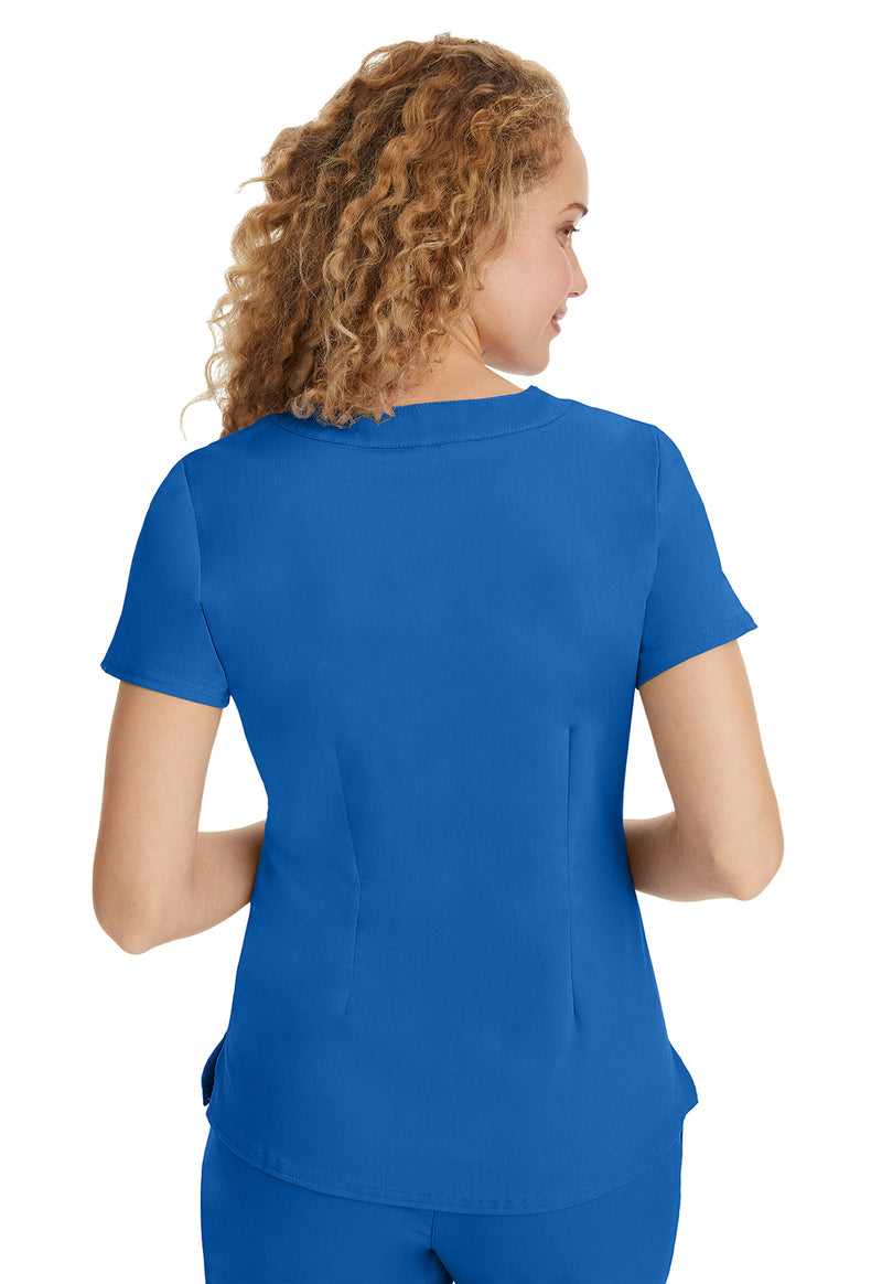 Royal - Healing Hands Purple Label Women Scrub Top - Back View