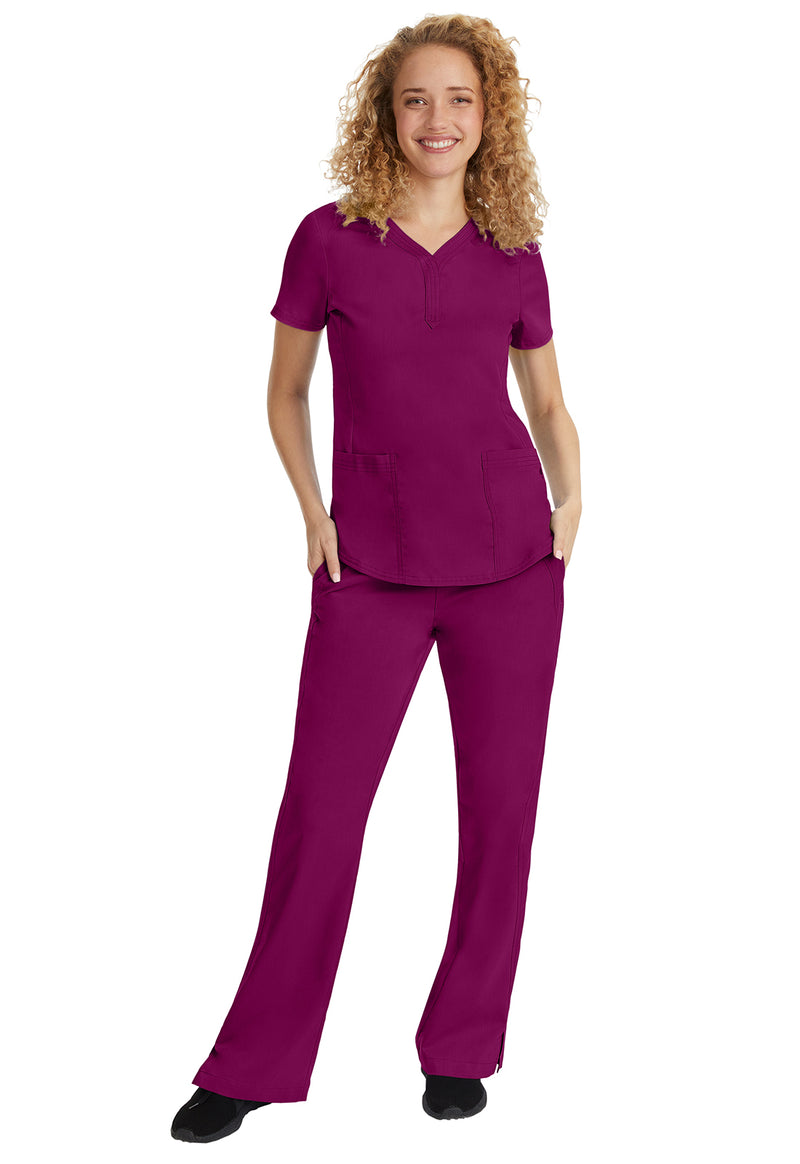 Wine - Women's Jane Scrub Top (View 3)