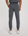 Dark Pewter - White Cross V-Tess Men's 6 Pocket Jogger Scrub Pant for Nursing