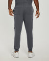 Dark Pewter - White Cross V-Tess Men's 6 Pocket Jogger Scrub Pant for Nursing