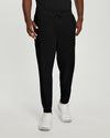 Black - White Cross Fit Men's 6 Pocket Jogger Scrub Pant for Nursing