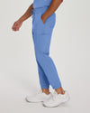 Ceil Blue - White Cross Fit Men's 6 Pocket Jogger Scrub Pant for Nursing