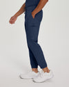 Navy - White Cross Fit Men's 6 Pocket Jogger Scrub Pant for Nursing