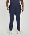 Navy - White Cross Fit Men's 6 Pocket Jogger Scrub Pant for Nursing