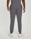 Pewter - White Cross Fit Men's 6 Pocket Jogger Scrub Pant for Nursing