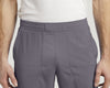 Pewter - White Cross Fit Men's 4 Pocket Elastic Waistband Scrub Pant for Nursing