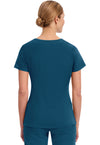 Caribbean - Healing Hands Purple Label Women Scrub Top - Back View