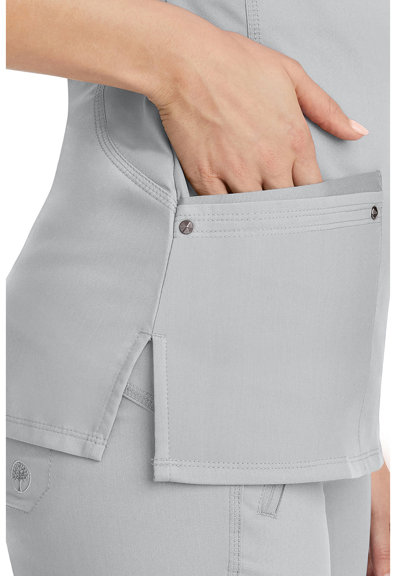 Grey - Women's Juliet Scrub Top (View 2)