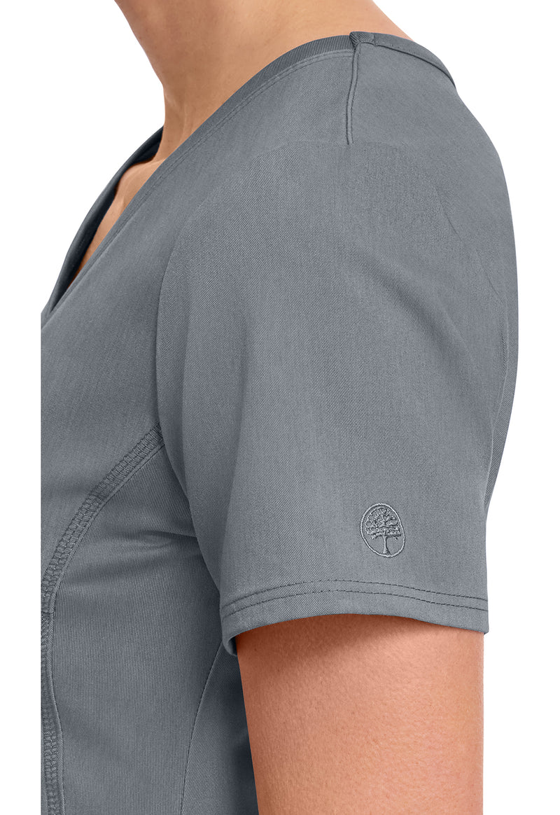 Heather Gray - Women's Juliet Scrub Top (View 3)