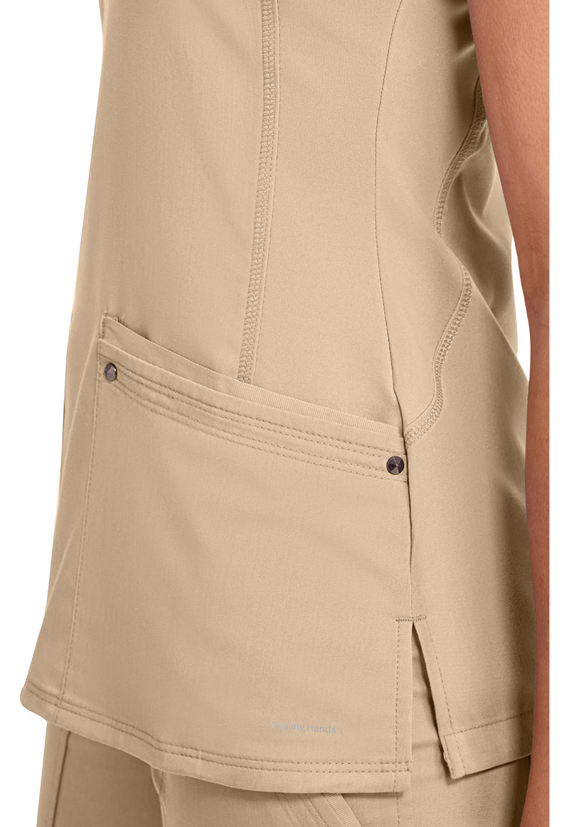 Khaki - Women's Juliet Scrub Top (View 2)