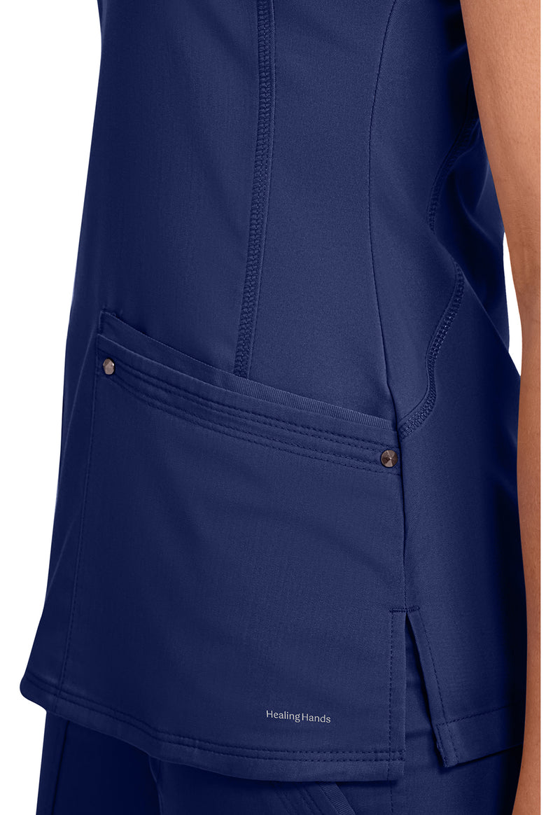 Navy - Women's Juliet Scrub Top (View 2)